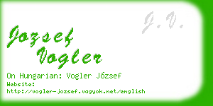 jozsef vogler business card